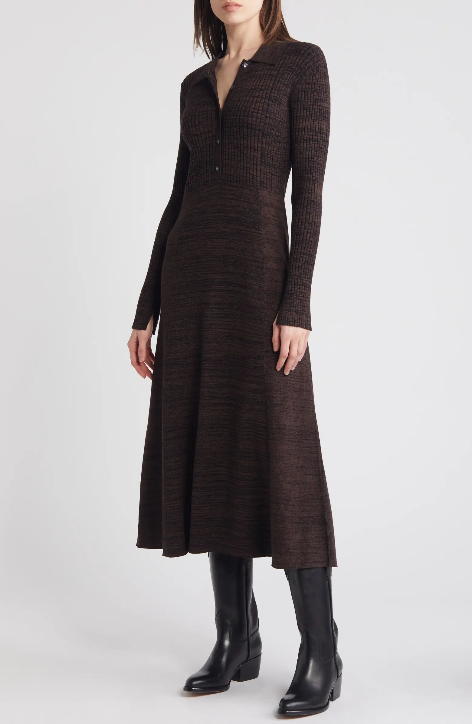 Marled Long Sleeve Sweater Dress | Nordstrom