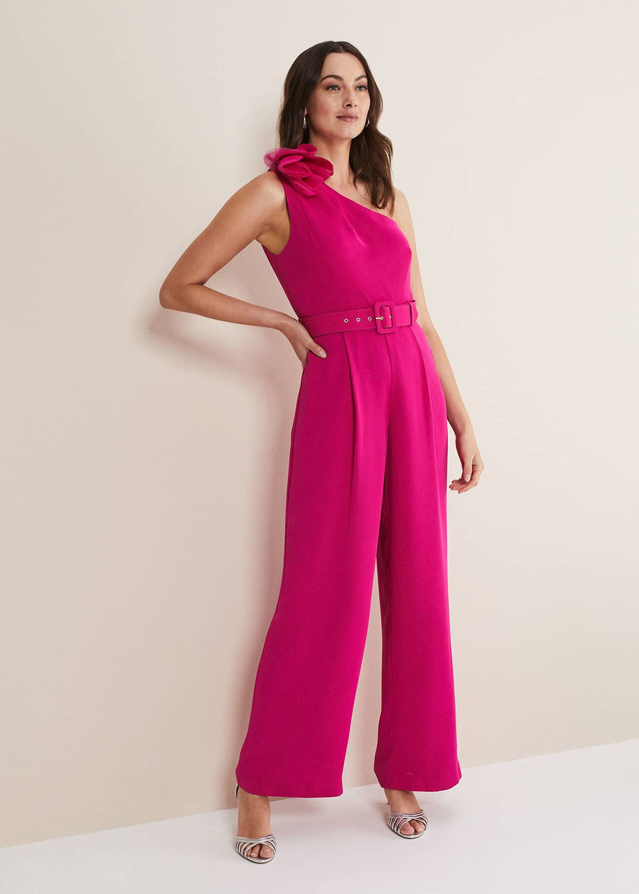 Luisa One Shoulder Jumpsuit | Phase Eight (UK)