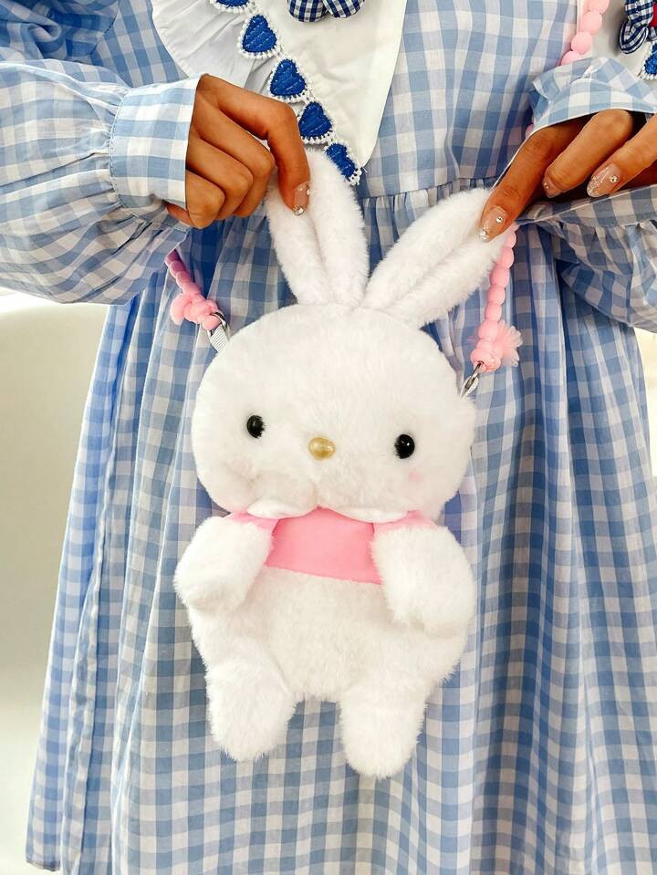 Fluffy, Fuzzy, Soft, Plush Mini Novelty Bag Rabbit Design Fluffy Cute For Girls, Women, College S... | SHEIN