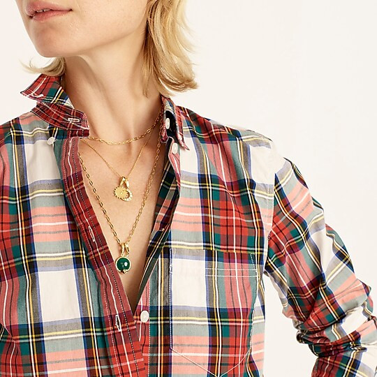 Classic-fit washed cotton poplin shirt in Snowy Stewart tartanItem BD769 
 Reviews
 
 
 
 
 
5 Re... | J. Crew US