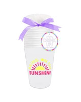 Bring on the Sunshine Reusable Stackable Cups | Packed Party