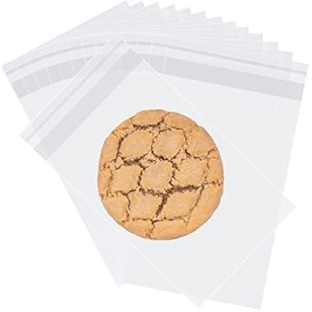 Morepack Clear Self Sealing Cellophane Bags,4x6 Inches 200 Pcs Cookie Bags Resealable Cellophane Bag | Amazon (US)