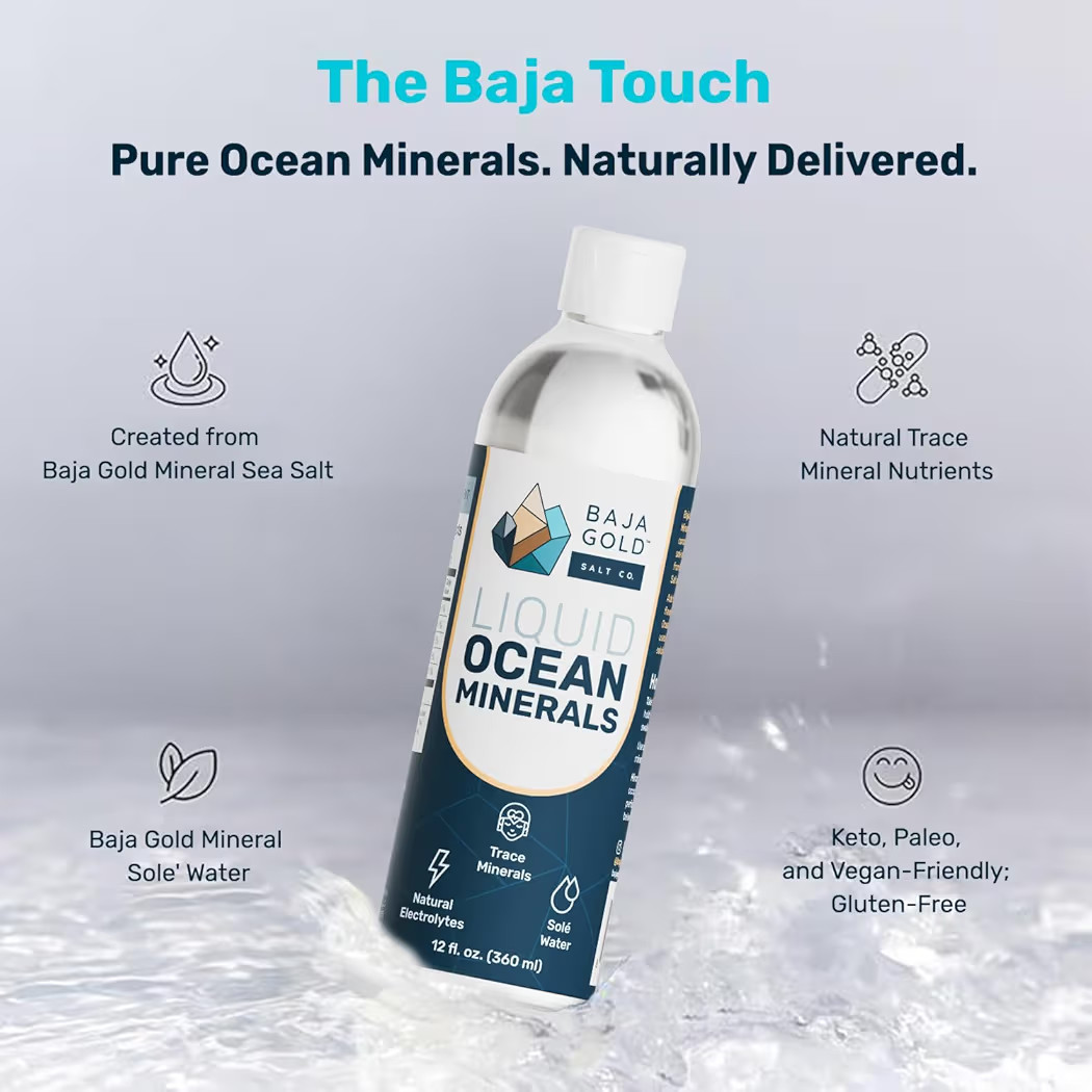 Baja Gold Liquid Trace Mineral Drops – Pure Ocean-Based Minerals for Water & Food | Unrefined E... | Amazon (US)