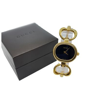 Authentic GUCCI Horsebit 1600 Wrist Watch Gold #36635024 | eBay US