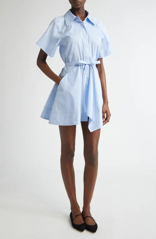 A.L.C. Julie Mini Shirtdress in Sky Blue at Nordstrom, Size 14 | Nordstrom