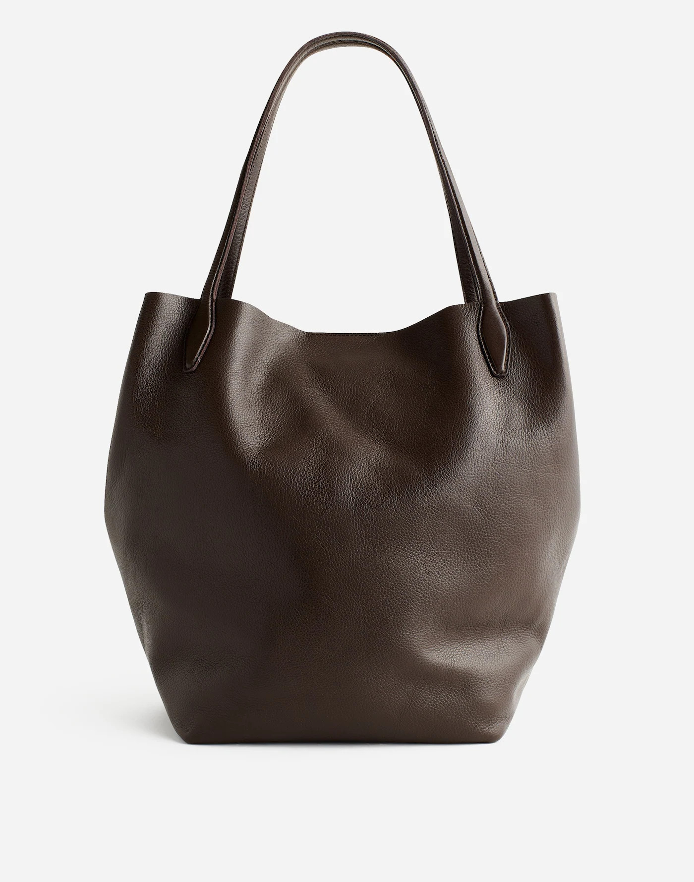 The Oversized Shopper Tote in Soft Grain Leather | Madewell