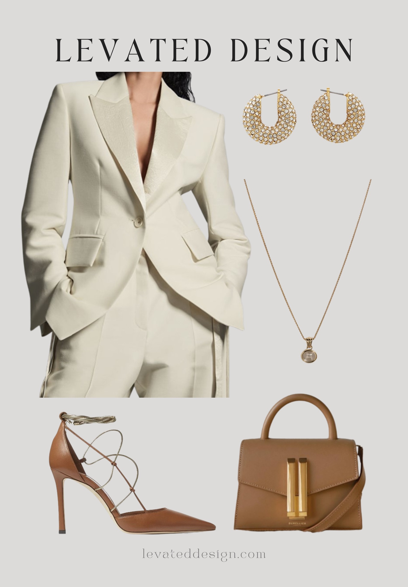 A stunning and chic cream waisted tuxedo outfit 

#LTKshoecrush #LTKfit #LTKstyletip