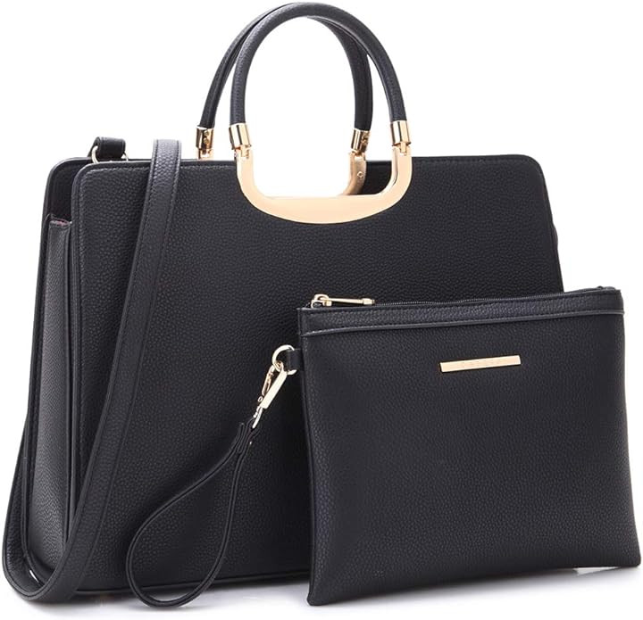 Womens Handbag Top Handle Shoulder Bag Tote Satchel Purse Work Bag with Matching Wallet | Amazon (US)