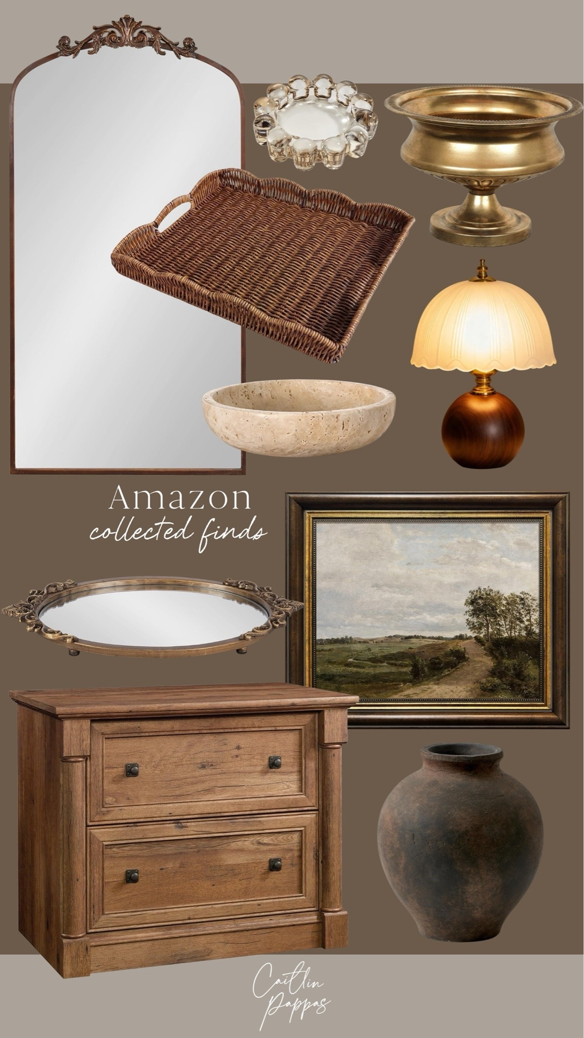 Collected finds and home decor from Amazon 🤎 The prettiest neutral furniture pieces and decor pieces that give off a vintage home feel. 😍