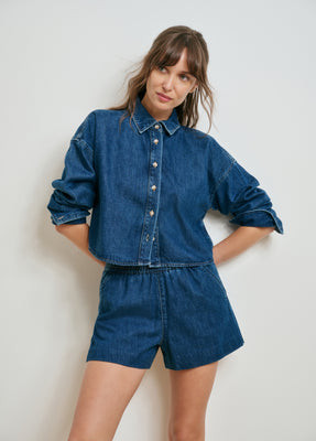 THE CROP EX-BOYFRIEND SHIRT | Favorite Daughter