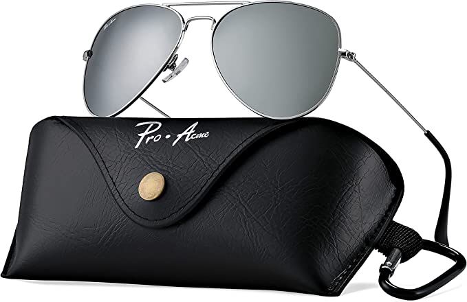 Pro Acme Classic Polarized Aviator Sunglasses for Women Men Premium Military Style Eyewear UV400 ... | Amazon (US)