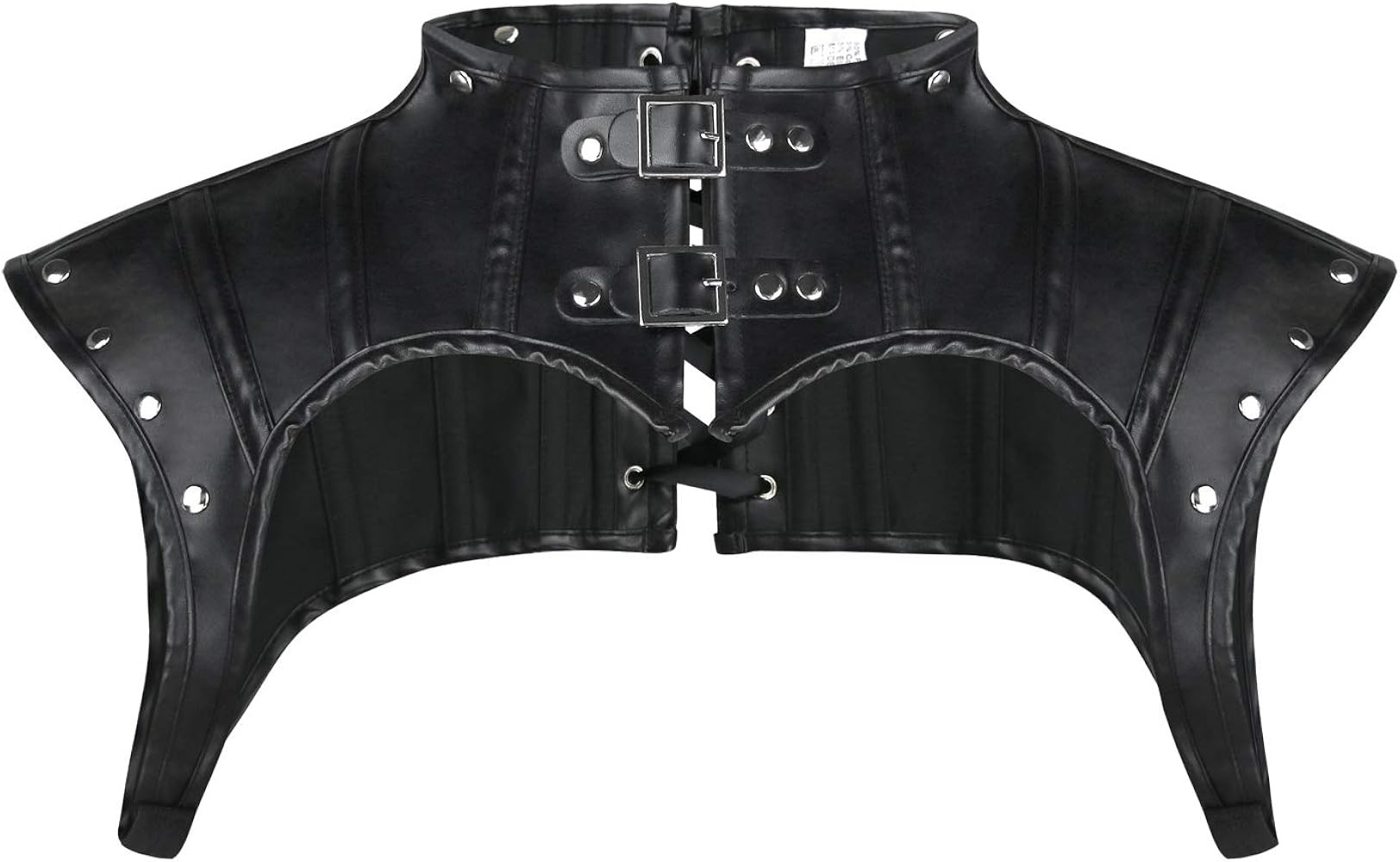 Charmian Women's Steampunk Gothic Leather Costume Shoulder Jacket Shrug Armor | Amazon (US)