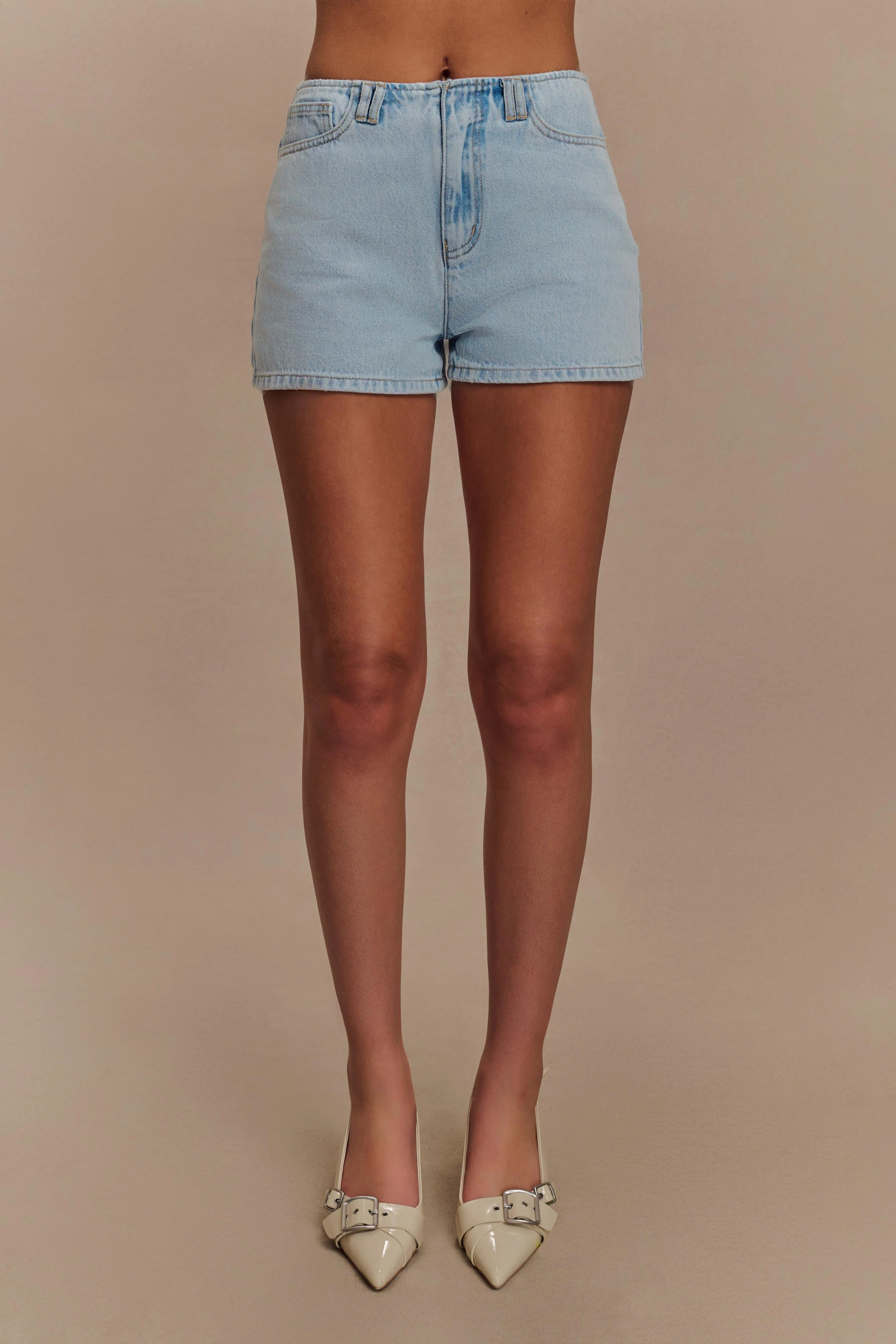 Tobias Denim Shorts - Light Blue | MESHKI US