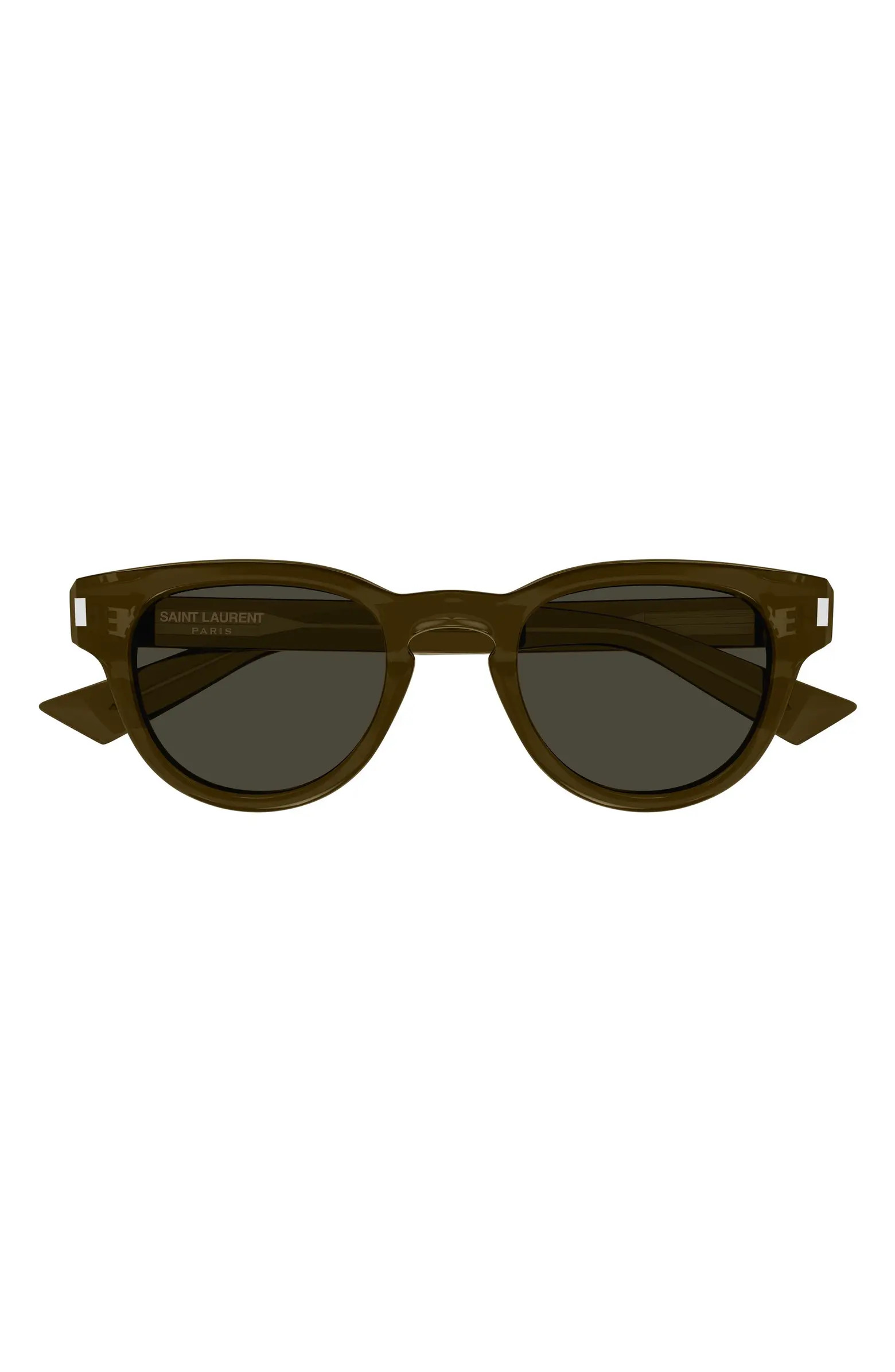 Saint Laurent 48mm Small Round Sunglasses | Nordstrom | Nordstrom