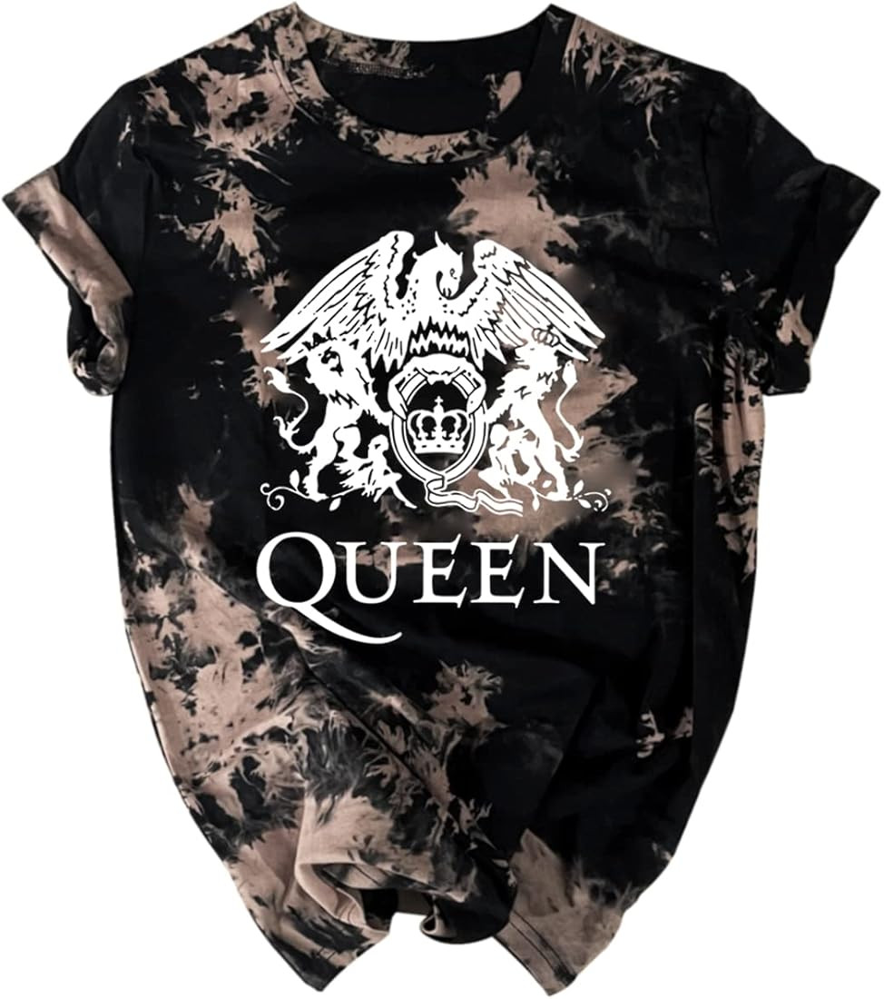 Women Vintage Rock Band T Shirt Fashion Rock Music Graphic Tees Shirt Summer Short Sleeve Casual ... | Amazon (US)
