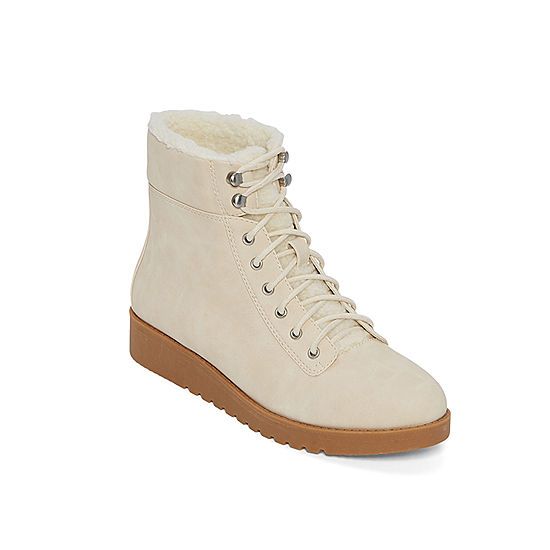 a.n.a Womens Francisco Lace Up Boots Flat Heel | JCPenney