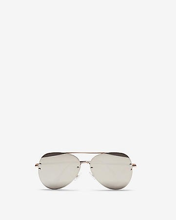 tinted aviator sunglasses | Express