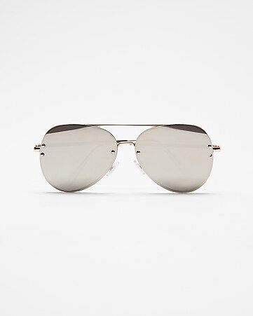 tinted aviator sunglasses | Express