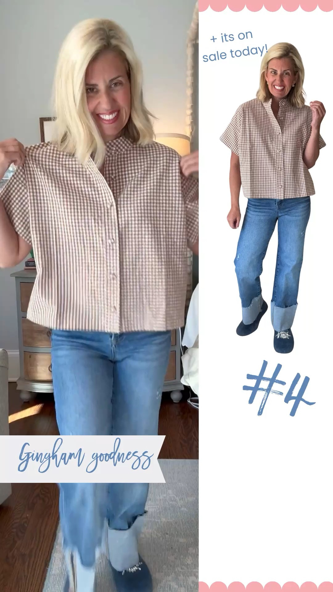 Social Threads Friends & Family sale starts today with code FF20 for 20% off!!
Top - small
Jeans - 25 
Slippers - 8 tts

#LTKdayinmylife #LTKSeasonal #LTKSaleAlert
