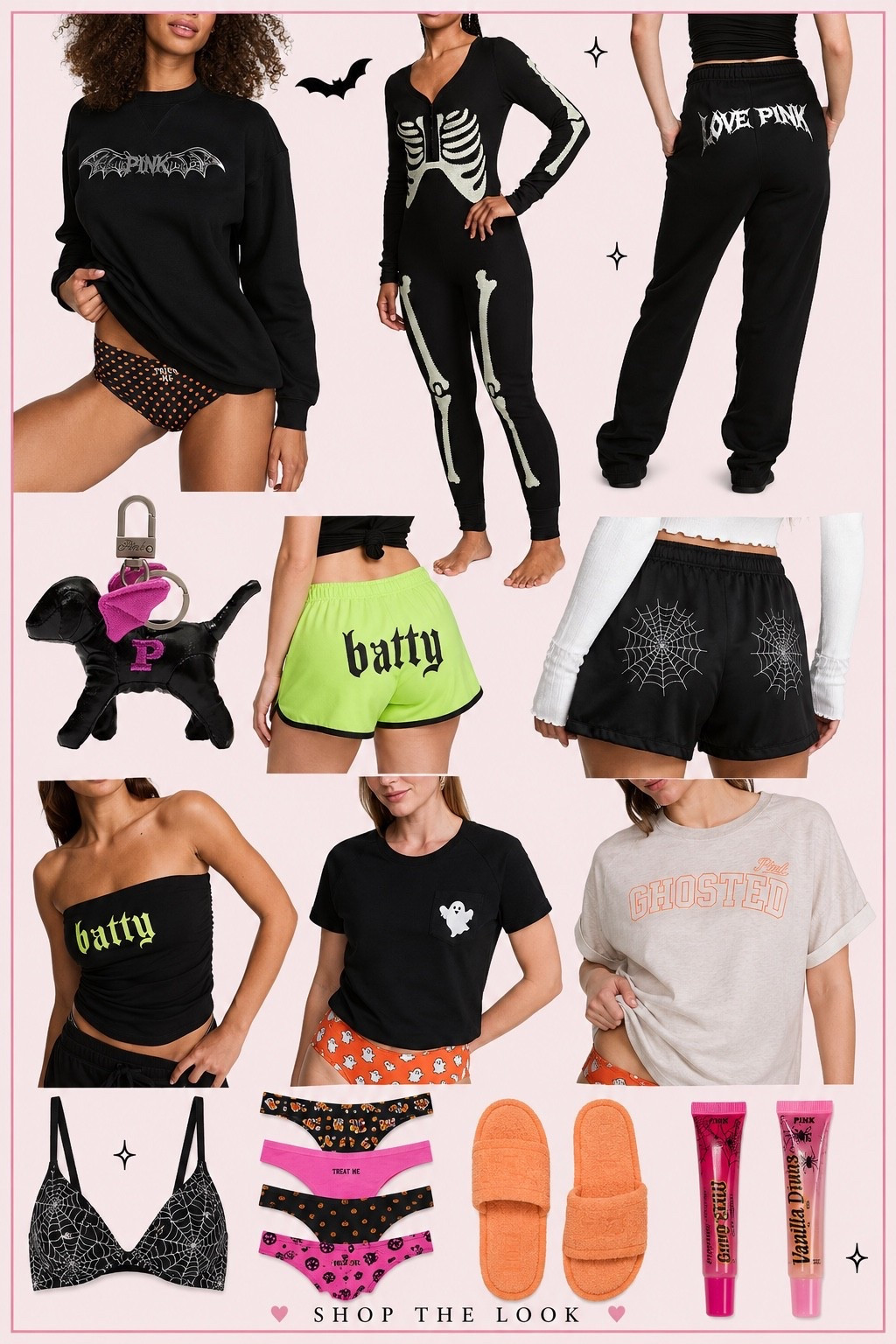 New Halloween lounge, bras, underwear, T-shirts