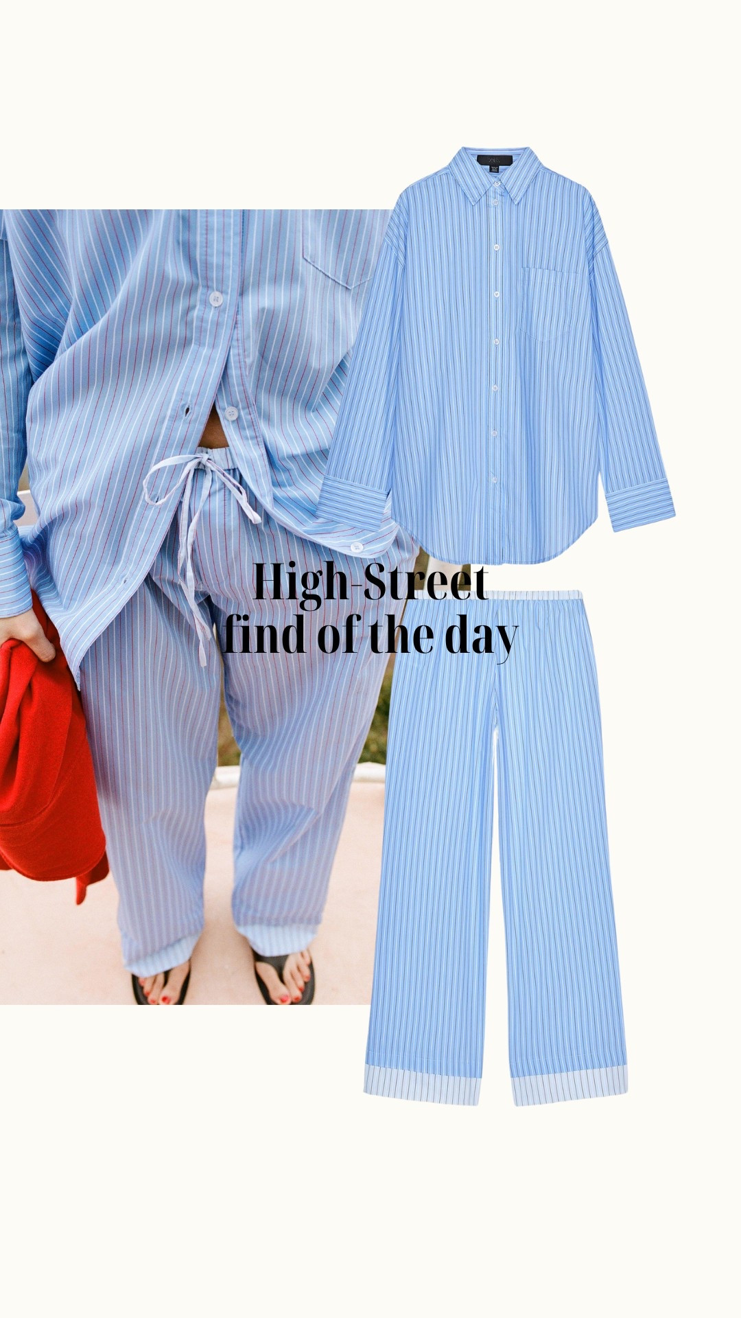 Zara pyjama style set 