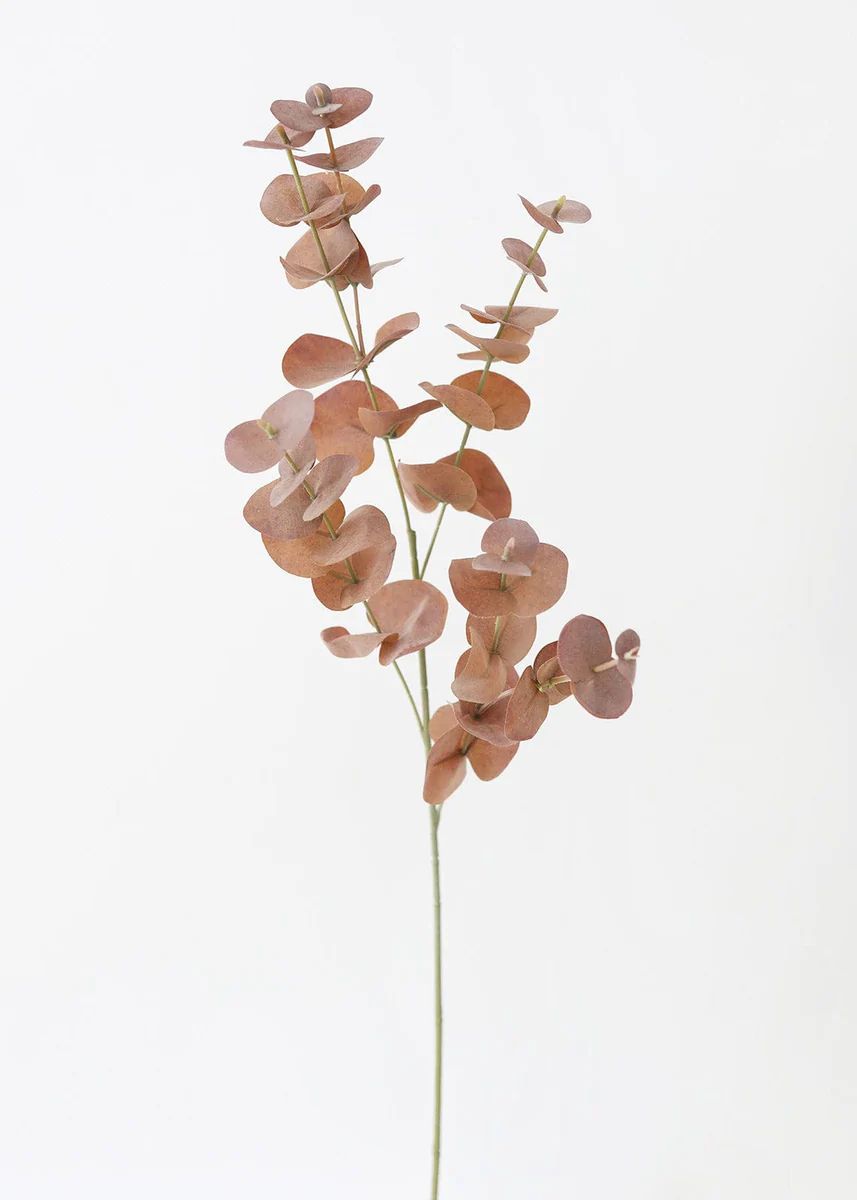 Terracotta Artificial Spiral Eucalyptus Leaves - 34" | Afloral (US)