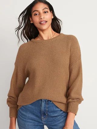 Textured-Knit Tunic Sweater for Women | Old Navy (US)