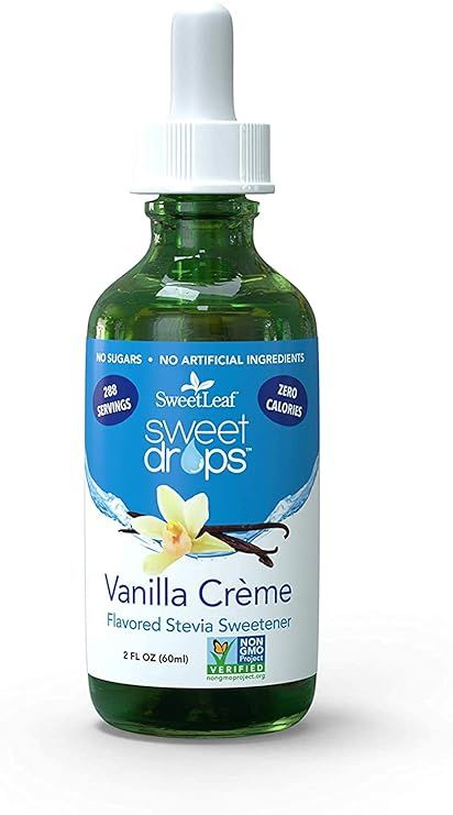 SweetLeaf Sweet Drops Liquid Stevia Sweetener, Vanilla Creme, 2 Ounce | Amazon (US)