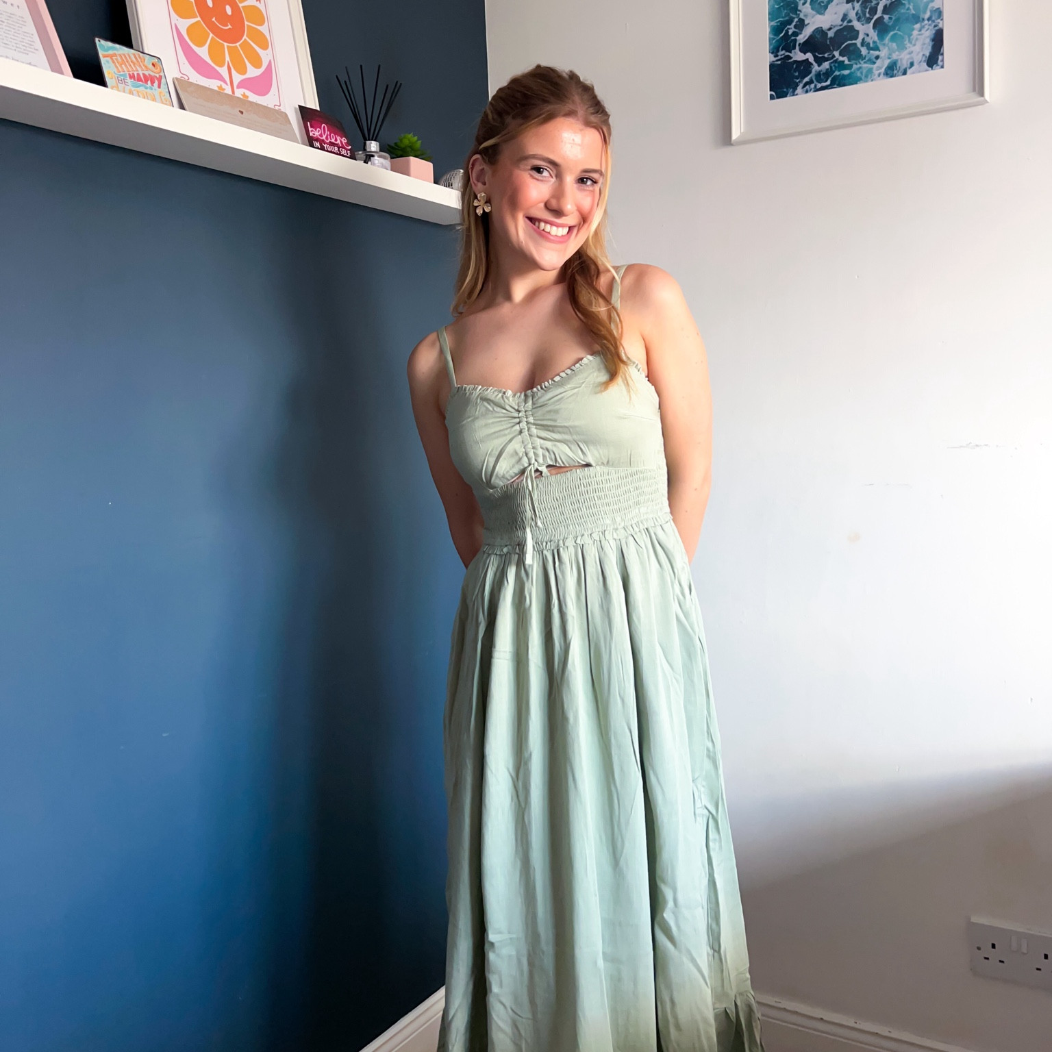 Sage summer dress from #hollister 

#LTKuk #LTKsummer