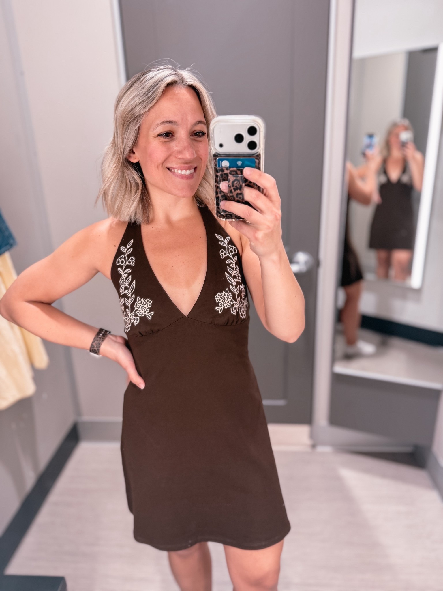 This dress is perfection! I loved it in the hanger but moved it even more on!!!!! Material is fantastic the fit is amazing and is perfect for your up coming country concert!

Wearing a size S

#LTKSeasonal #LTKFestival #LTKTravel