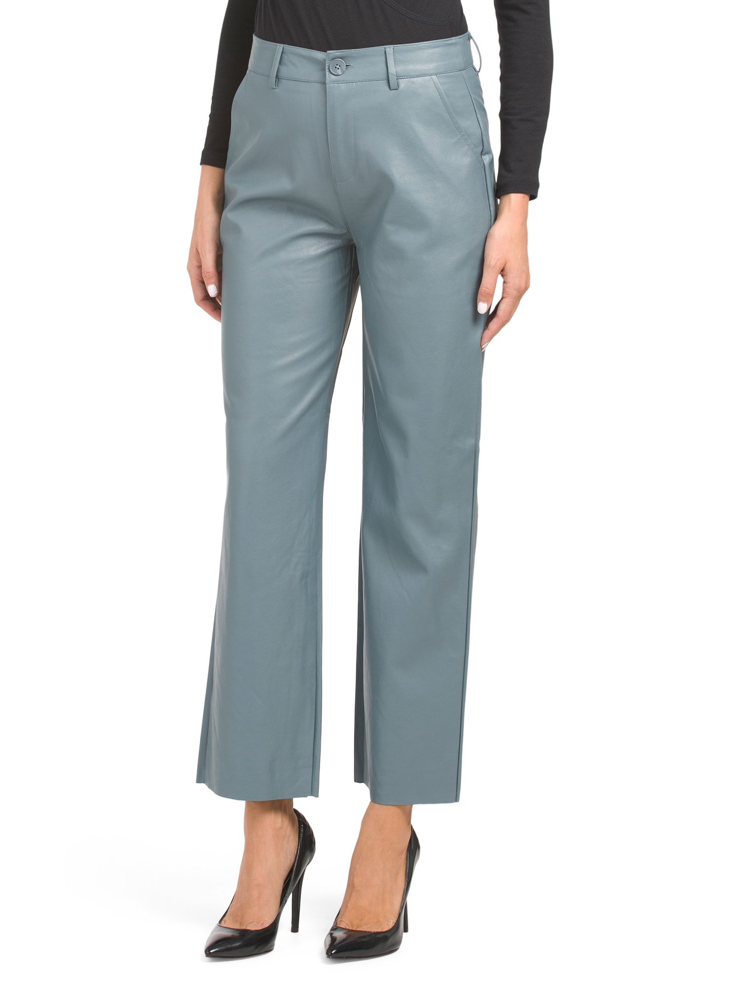 5 Pocket Faux Leather Trousers | TJ Maxx