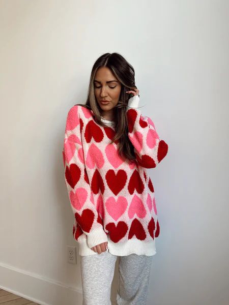 Be Mine Heart Sweater | She Is Boutique