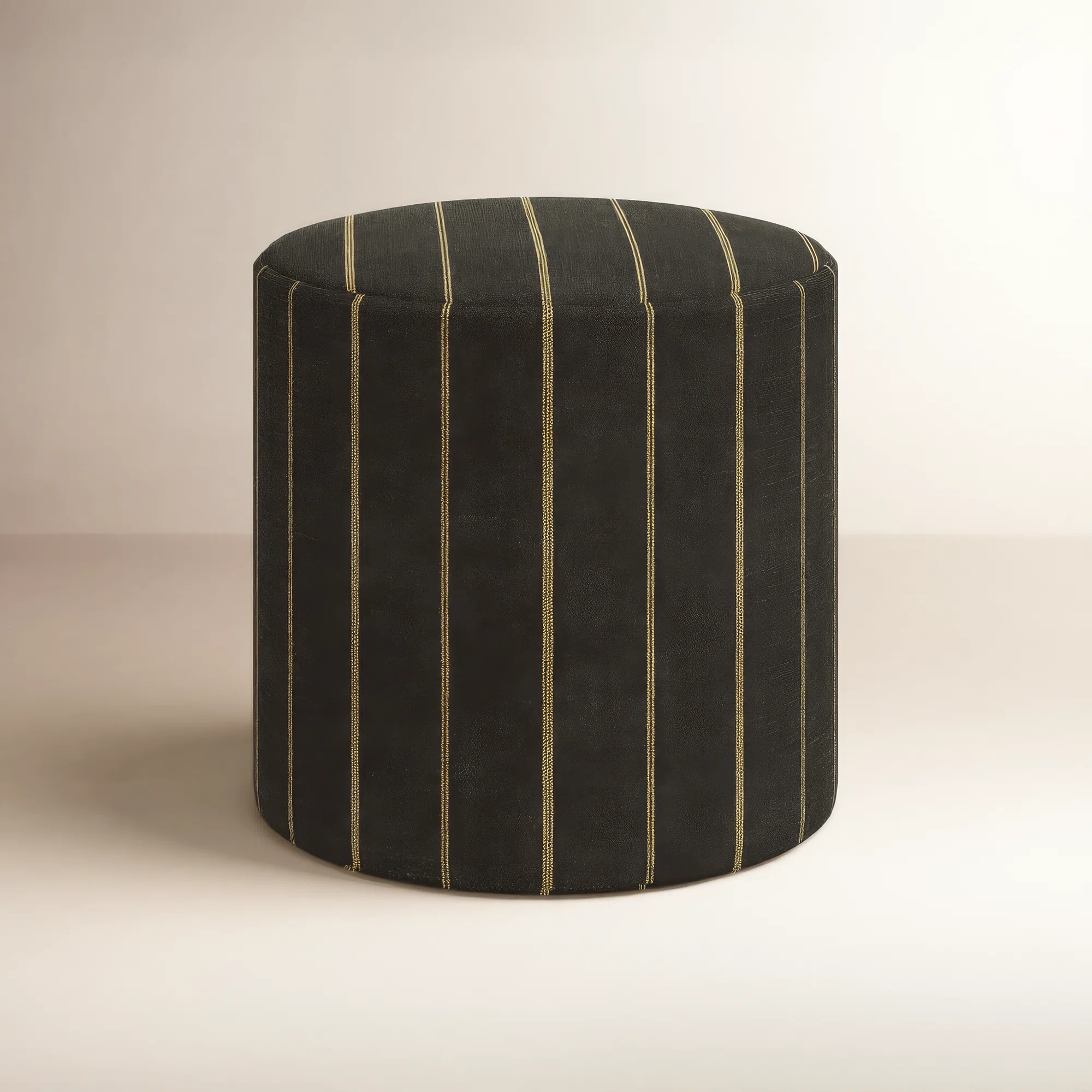 Epaulette Upholstered Ottoman | Birch Lane