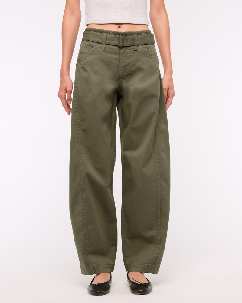 Belted Barrel Pant | Abercrombie & Fitch (US)