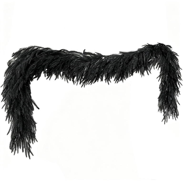 Black Halloween Garland,Halloween Decorations Black Garland,Black Artificial Garland,For Fall Hal... | Walmart (US)