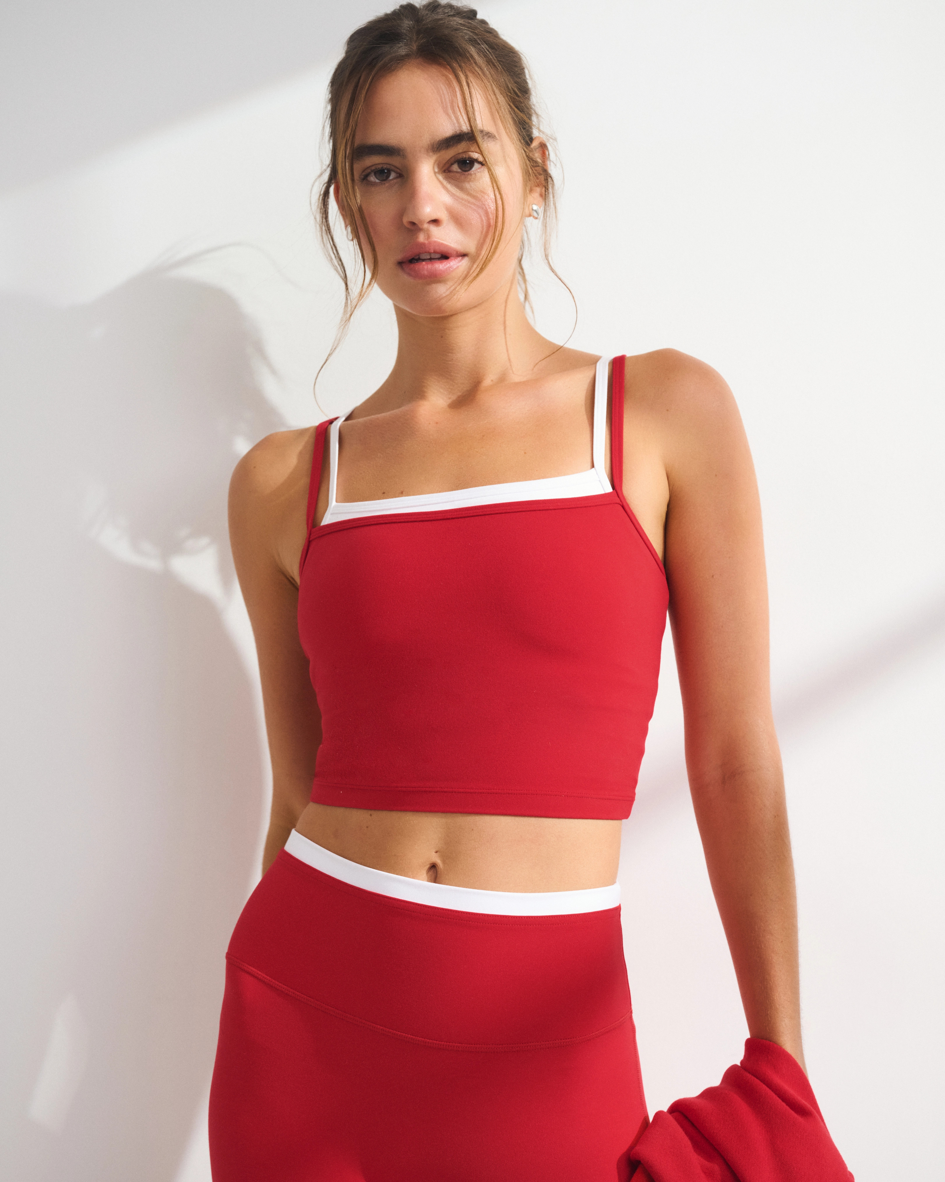 YPB studioFLEX Double-Layered Tank | Abercrombie & Fitch (US)