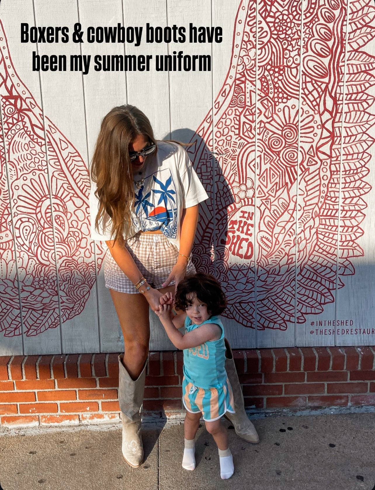 Living in a graphic t shirt, boxers and cowboy boots this summer! 

#LTKMidsize #LTKFindsUnder50 #LTKStyleTip