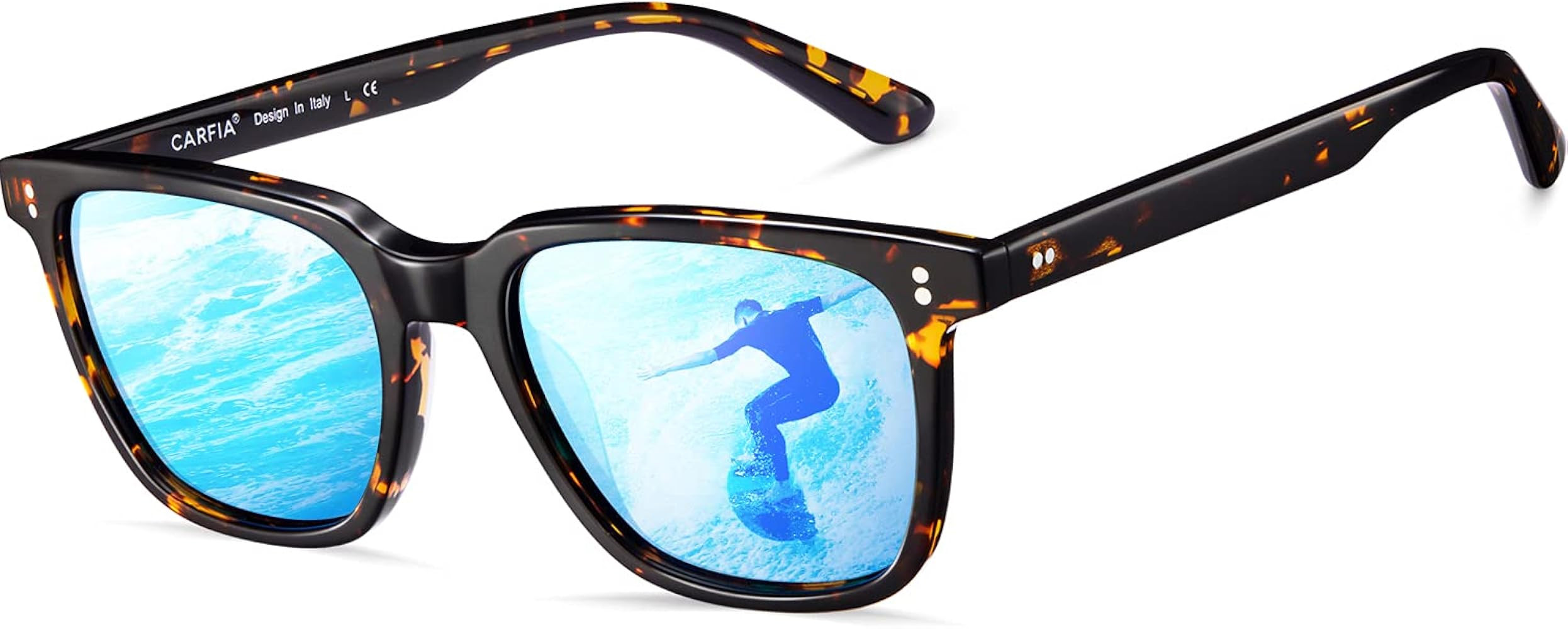 CARFIA Polarized Men's Sunglasses UV400 Protection for Driving Fishing Hiking Golf Outdoor Sport ... | Amazon (US)