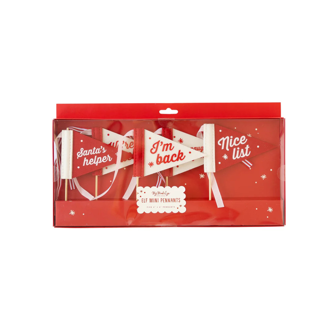 Elf Mini Felt Pennant Flags | My Mind's Eye