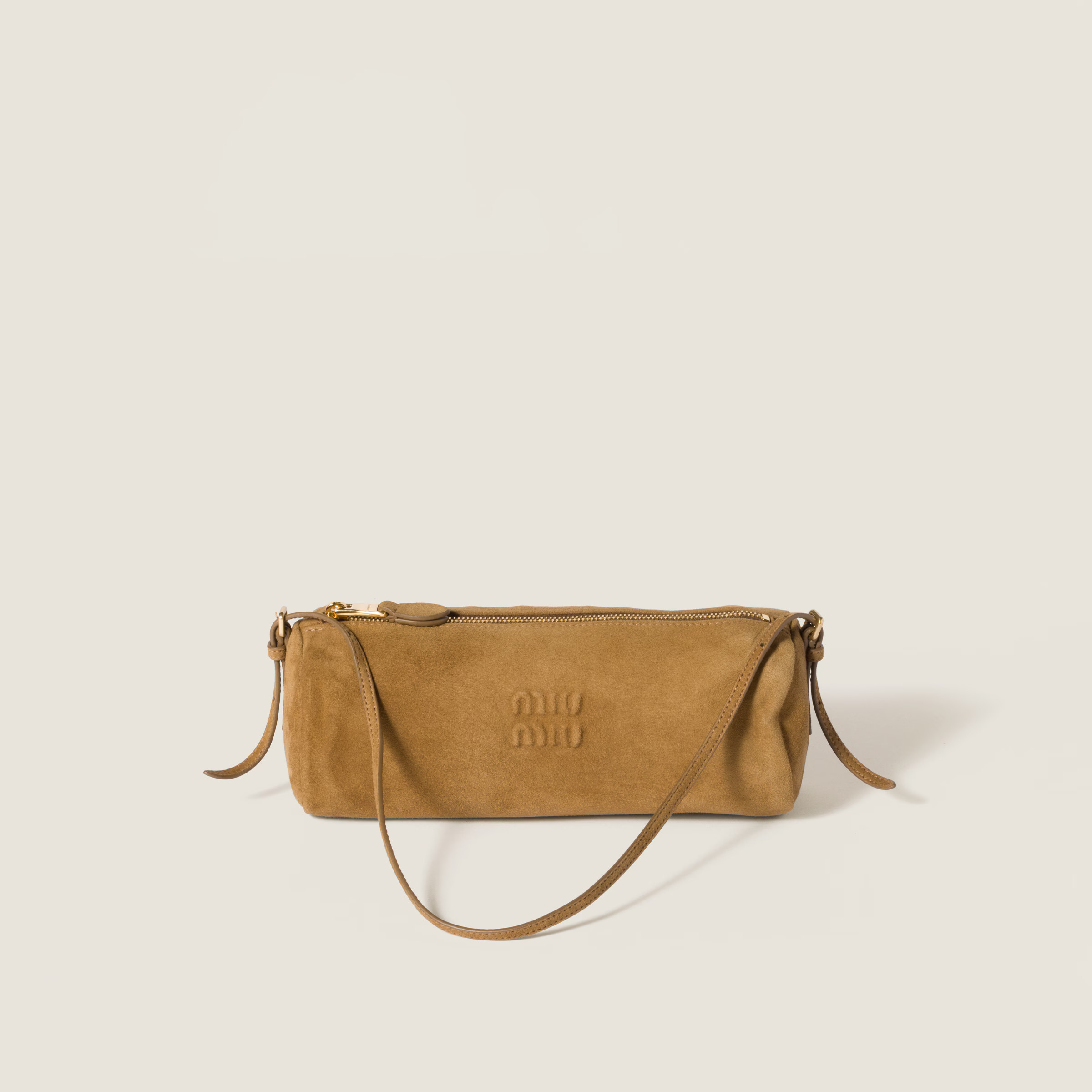 Olive Green Suede Pouch | Miu Miu | Miu Miu UK