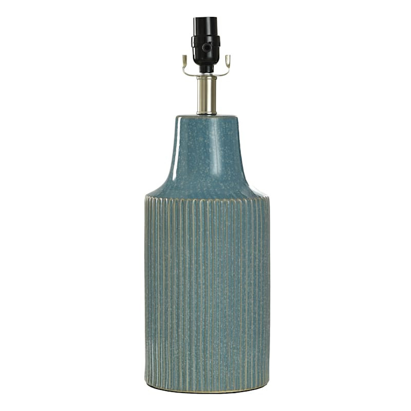 Ty Pennington Blue Reactive Glaze Table Lamp, 19" | At Home