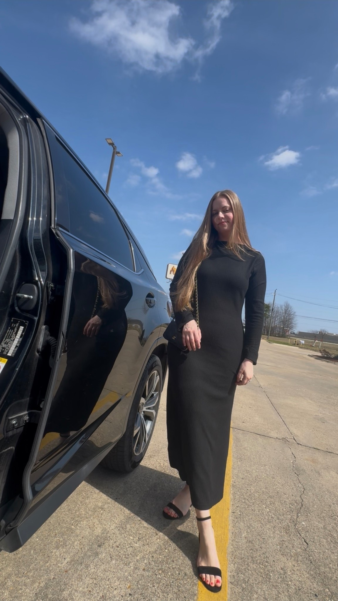 Comfy sweater body con dress! I sized up one in this 