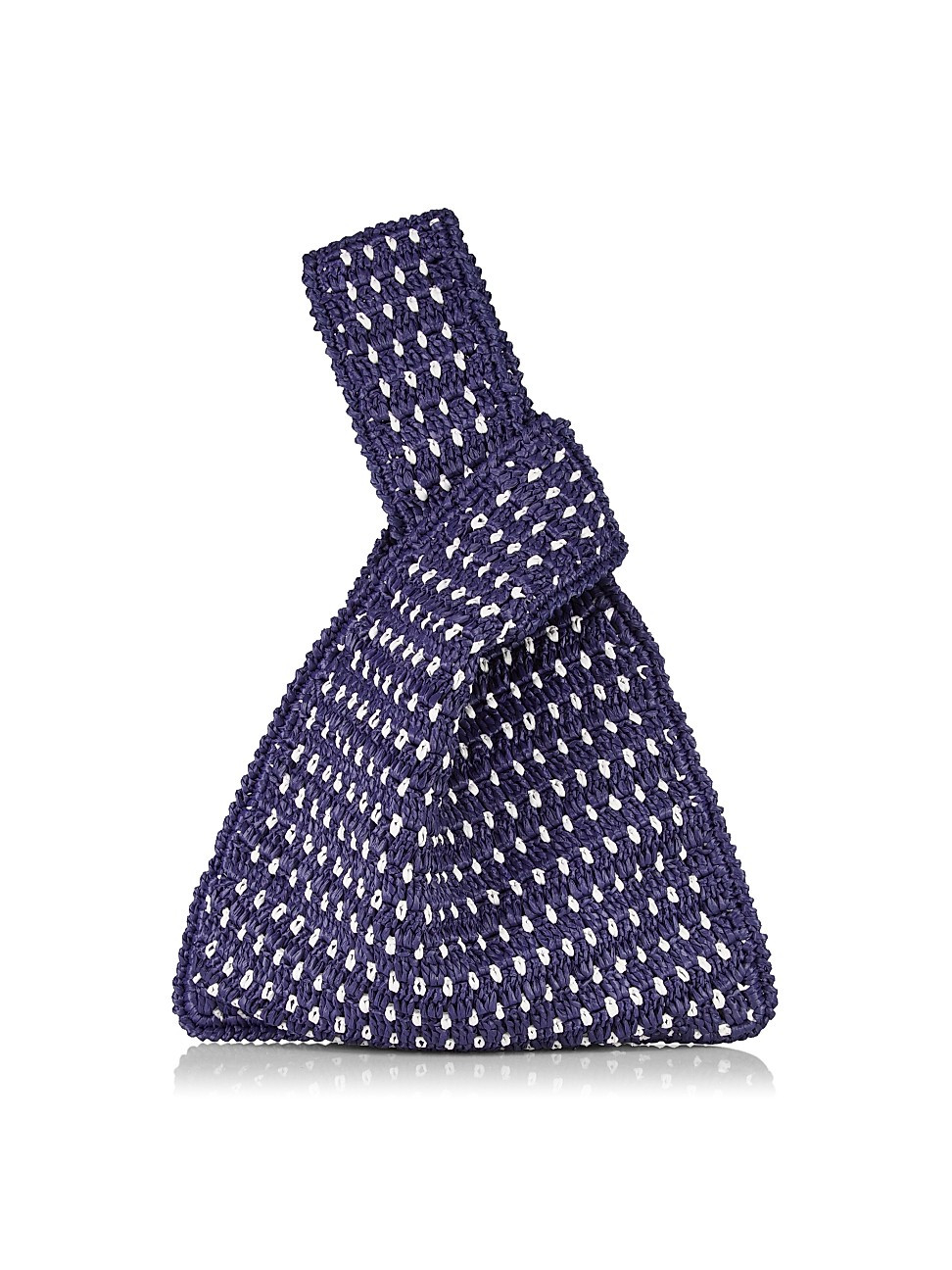 Women's Esta Raffia Top Handle Bag - Navy White - Navy White | Saks Fifth Avenue
