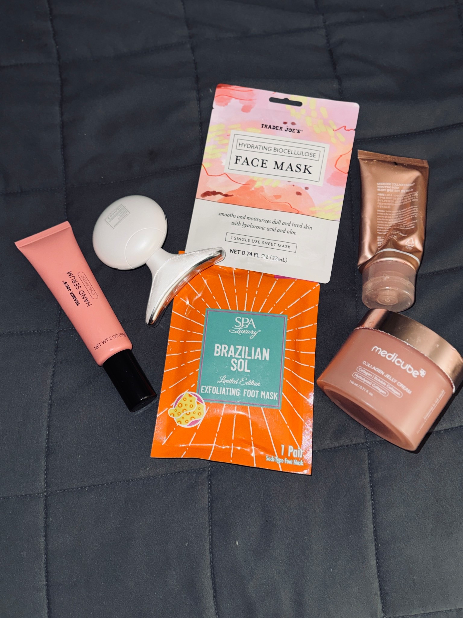 Self care Friday night with Trader Joe’s mask & medicube masks. The red light tool helps with the jawline! 

#LTKOver40 #LTKBeauty #LTKSaleAlert