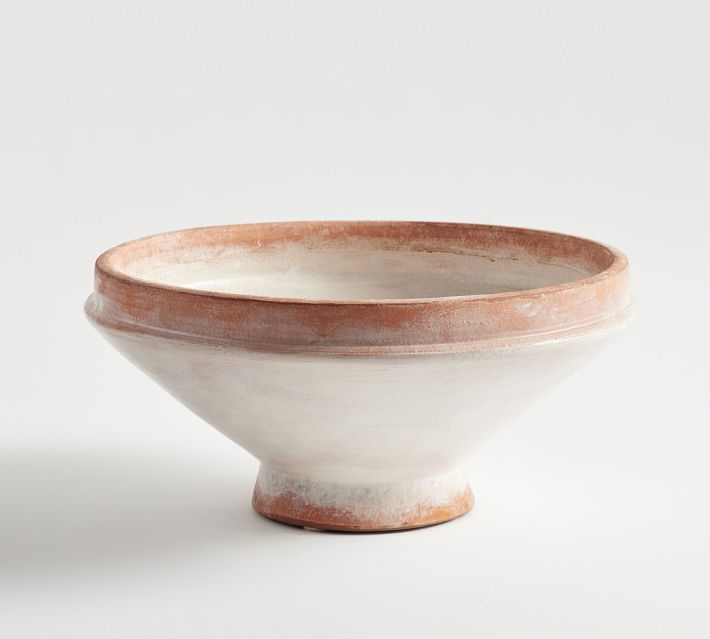 Handcrafted Glazed Terracotta Bowl | Pottery Barn | Pottery Barn (US)