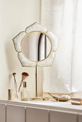 Azalea Capiz Flower Vanity Mirror | Anthropologie (US)