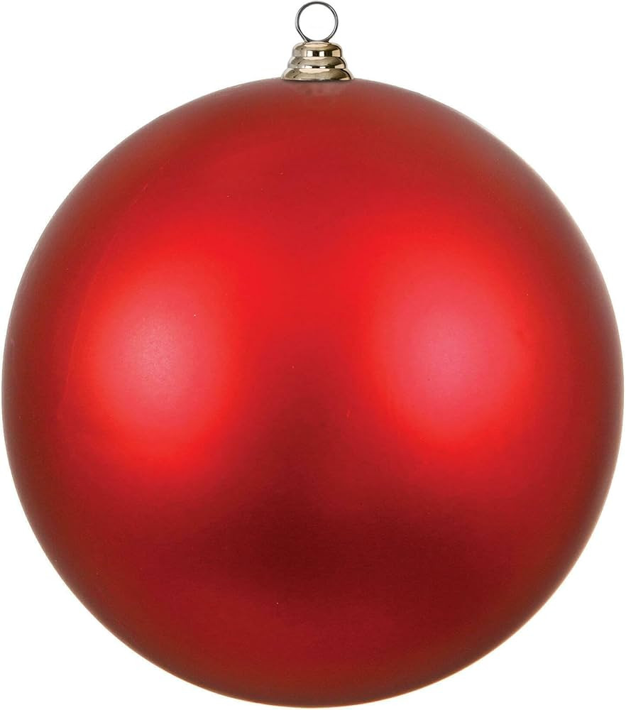 Vickerman 15.75" Red Matte Ball Ornament - Shatterproof and UV Resistant - Reliable and Ready to ... | Amazon (US)
