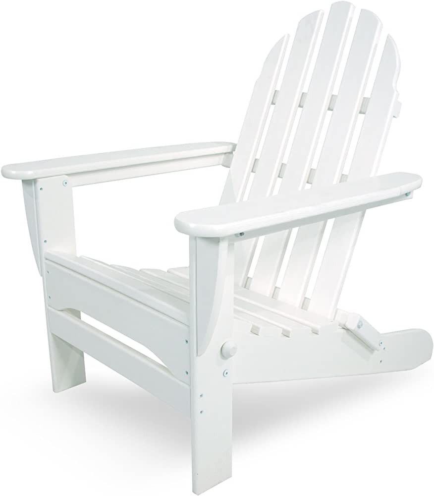 POLYWOOD AD5030WH Classic Folding Adirondack Chair, White | Amazon (US)