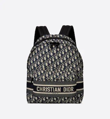 DiorTravel Backpack Blue Dior Oblique Jacquard | DIOR | Dior Couture