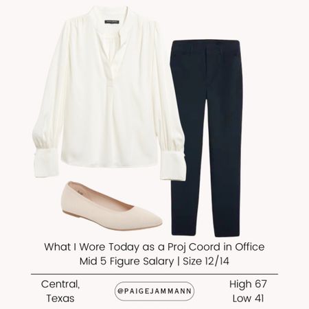 What I wore today, business casual outfit, business casual inspiration, affordable business casual outfit, easy work outfit, capsule work outfit

#LTKmidsize #LTKworkwear